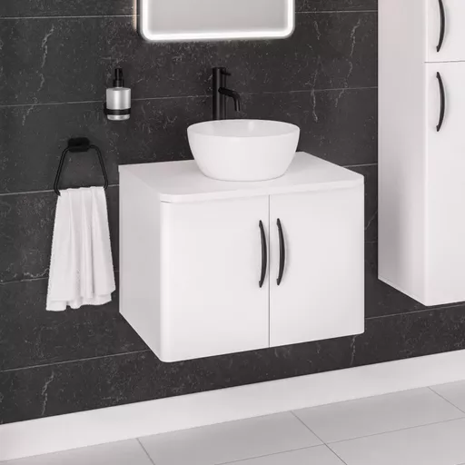 Vale 320x320mm Sit on Basin - White