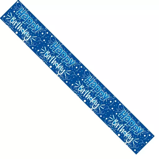 Blue Sparkley Foil Banner