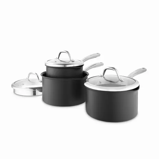 Good Food 3 Piece Saucepan Set