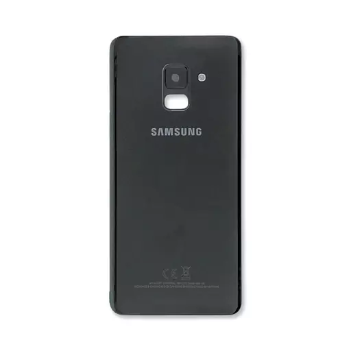 Back Cover w/ Camera Lens (Service Pack) (Black) - For Galaxy A8 (2018) (A530)