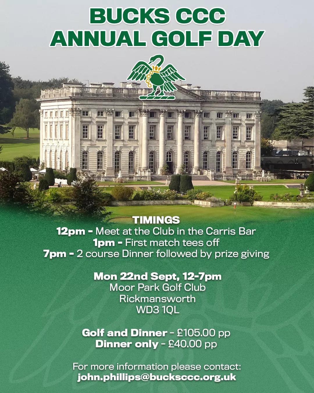 Bucks CCC Annual Golf Day