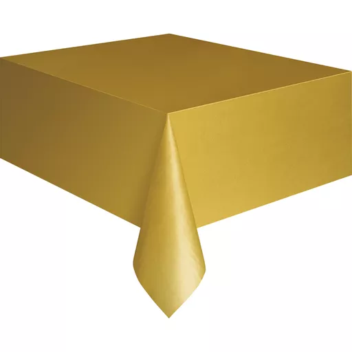 Gold Plastic Tablecover