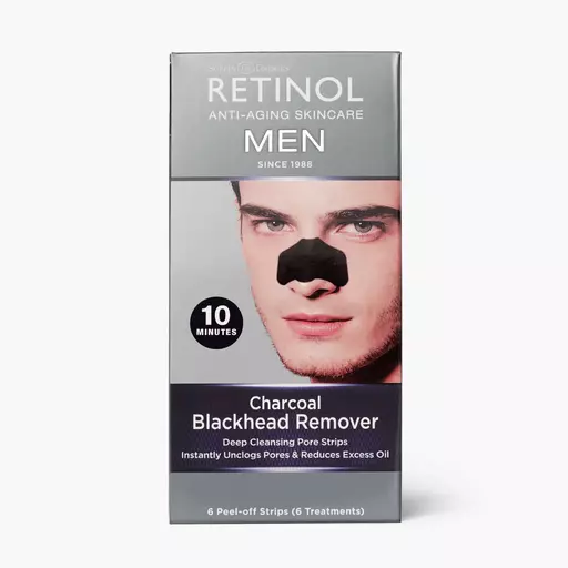 Retinol Men's Anti-Ageing Charcoal Blackhead Remover x 6 Treatments