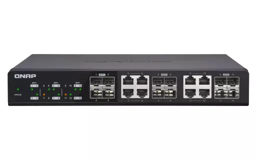 QNAP QSW-1208-8C network switch Unmanaged None Black