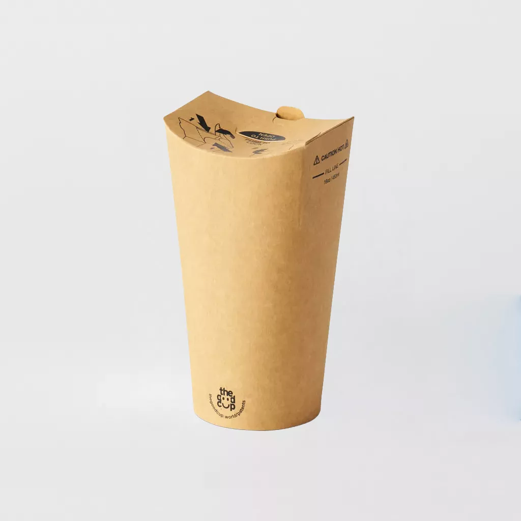 The Good Cup Plastic Free Integrated Lid Paper Cup