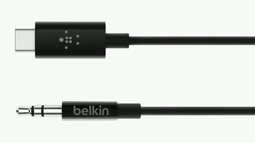 Belkin F7U079BT06-BLK audio cable 1.8 m 3.5mm USB Type-C Black