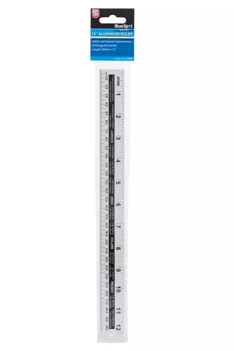 300mm (12") Aluminium Ruler
