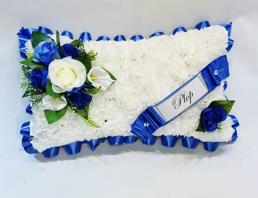 Pillow  shaped funeral Tribute - memorial - any colour