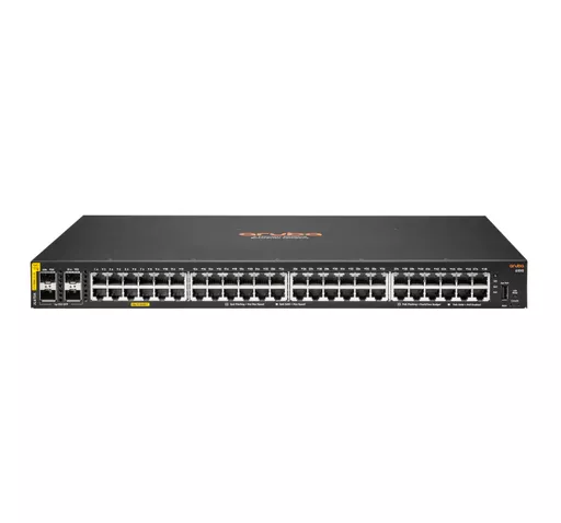 Aruba 6100 48G Class4 PoE 4SFP+ 370W Managed L3 Gigabit Ethernet (10/100/1000) Power over Ethernet (PoE) 1U Black