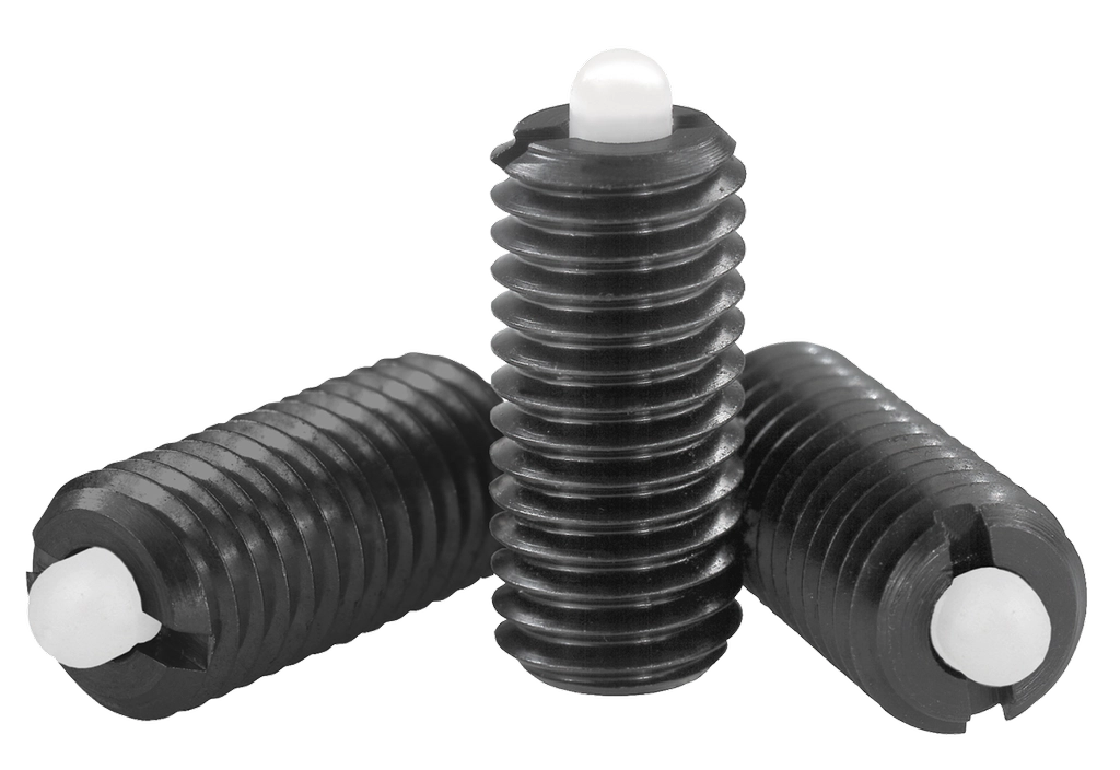 K0318 Inch - Spring Plungers With Hex Socket And POM Thrust Pin In Steel