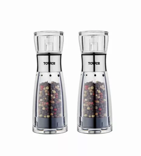 Manual Salt & Pepper Mill Set