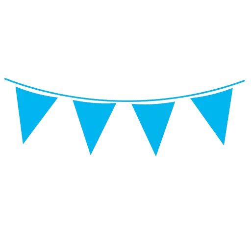 Baby Blue Flag Banner