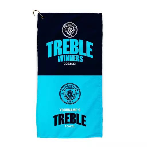 Manchester City Treble Golf Towel