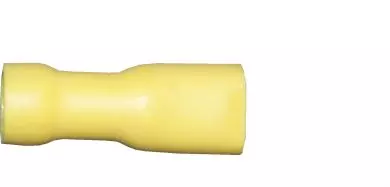 Yellow Fully Insulated Female Spade Disconnect Terminals (Pack of 100) LONG - (Various)