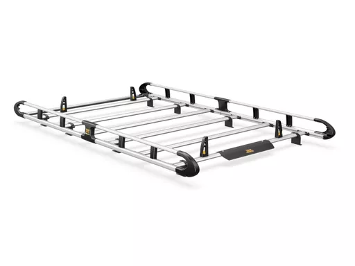 Vauxhall Vivaro 2001-2014 L1, H1 Tailgate - ULTI Rack+ (Aluminium) - 6 Bar Roof Rack
