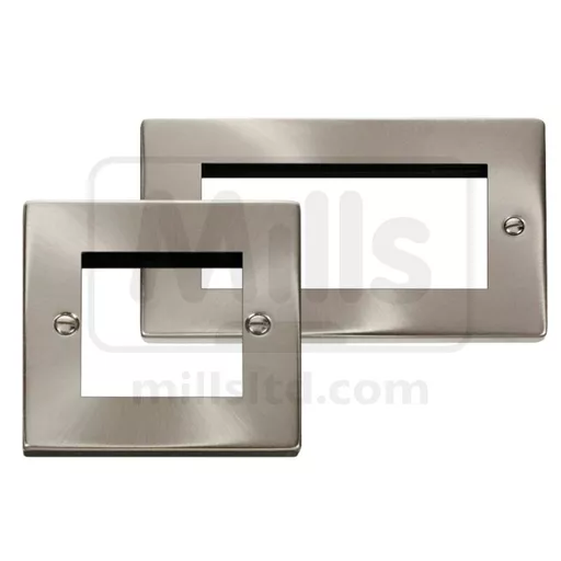 Click Metal Faceplate - Satin Chrome