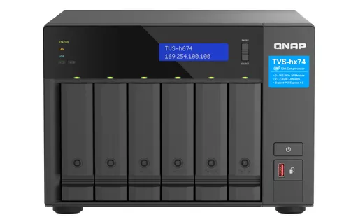 QNAP TVS-h674 NAS Tower Intel® Core™ i3 i3-12100 16 GB DDR4 QuTS hero Black