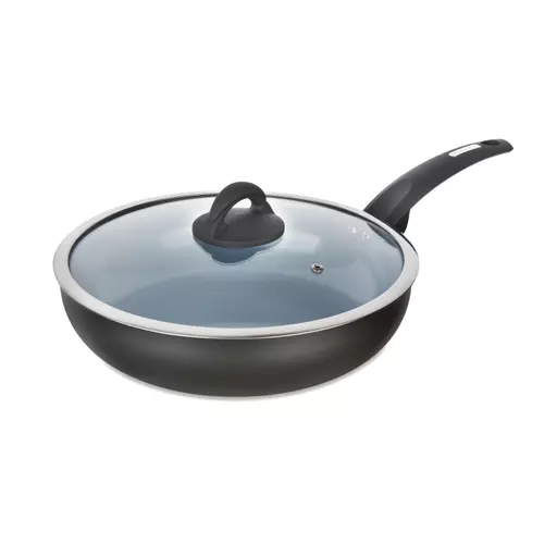 Tower Titan Cast Iron 32cm Wok With Lid