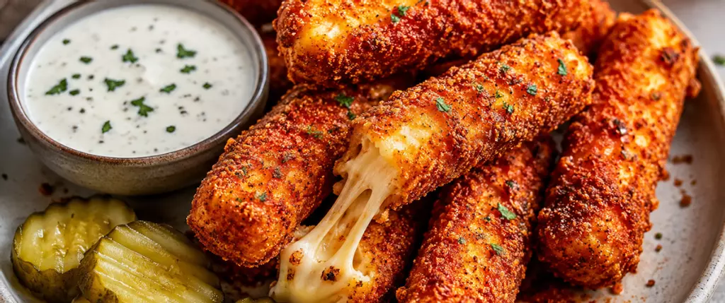Air Fryer Nashville Hot Cheese Sticks