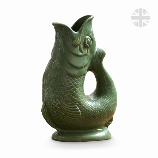 The Wade Fish Jug in Green 0.6 Litre