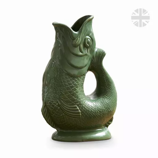 The Wade Fish Jug in Green 0.6 Litre