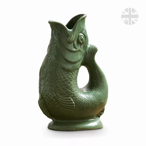 The Wade Fish Jug in Green 1.2 Litre
