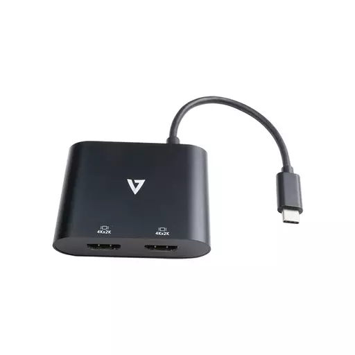 V7 V7UC-2HDMI-BLK USB graphics adapter 3840 x 2160 pixels Black