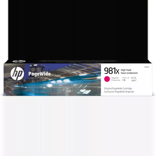 HP L0R10A/981X Ink cartridge magenta, 10K pages ISO/IEC 19798 114,5ml for HP PageWide E 58650/556