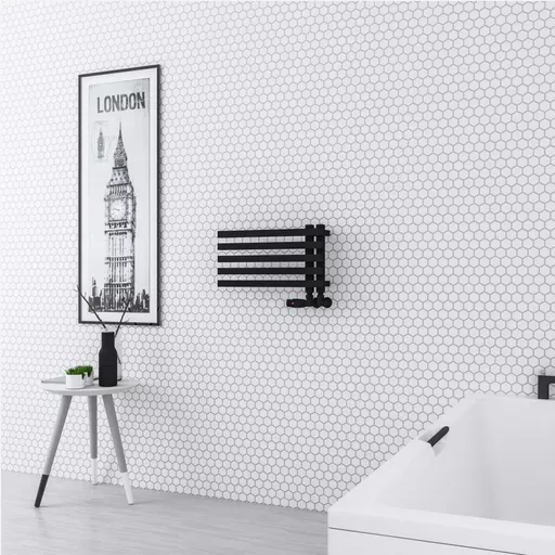 Reinbach 290 x 500mm Towel Rail Matt Black