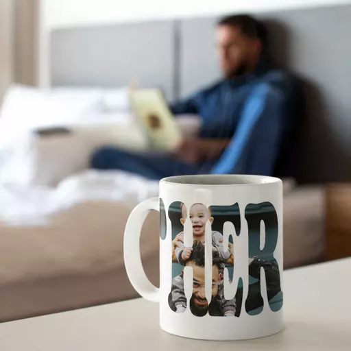 Personalised 'FATHER' Photo Mug - Upload Photo