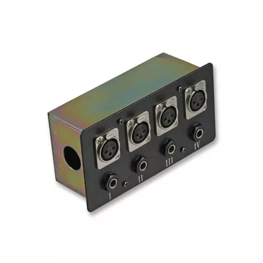 Pulse AV Connection Box 4 x XLR, 4 Jack Sockets PLS00514