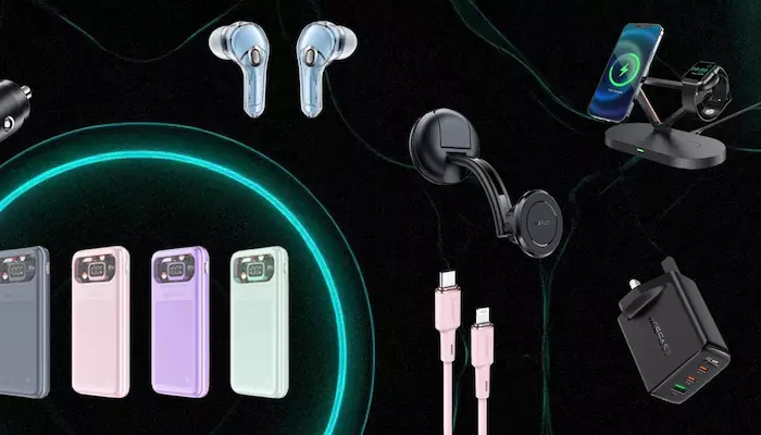 Feature Image of a variety of tech accessories