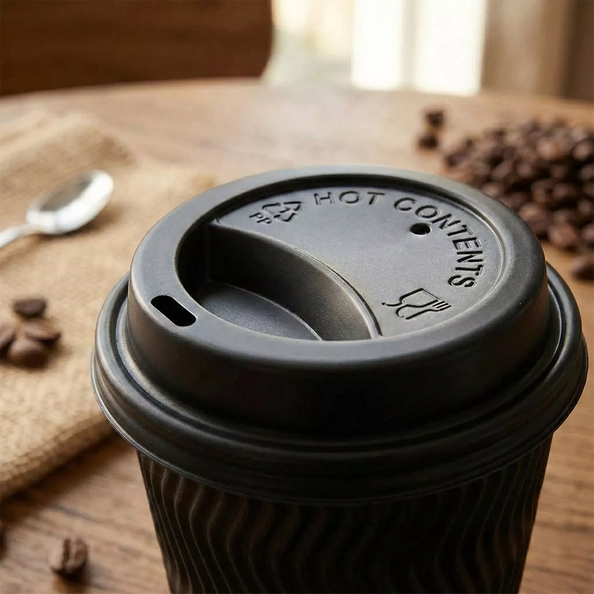 PS polystyrene hot cup sip lids