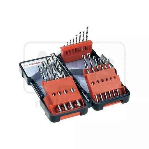 Bosch 18 Piece HSS-G Toughbox Metal Drill Set 1-10mm
