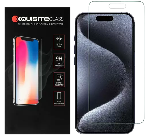 Xquisite 2D Glass - iPhone 15 Pro - Clear