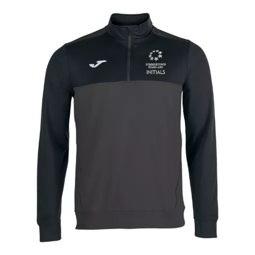SummertownStarsFootballClub_WinnerHalfZipSweatshirt_AnthraciteBlack_Front.png