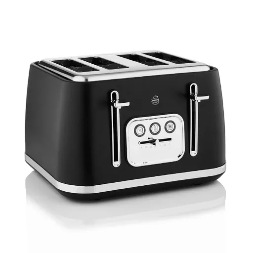 Serenity 4 Slice Toaster Black