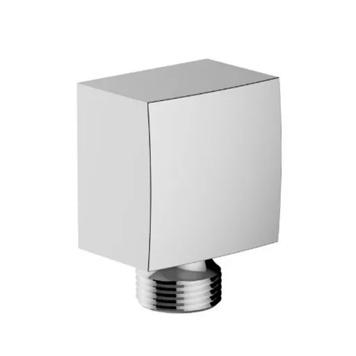 Square Outlet Elbow - Chrome