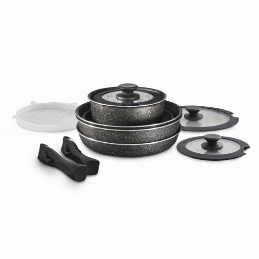 Tower Freedom 13 Piece Black Diamond Cookware Set