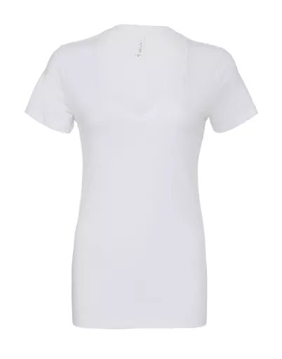 Women's Jersey Short Sleeve Deep V-Neck Tee