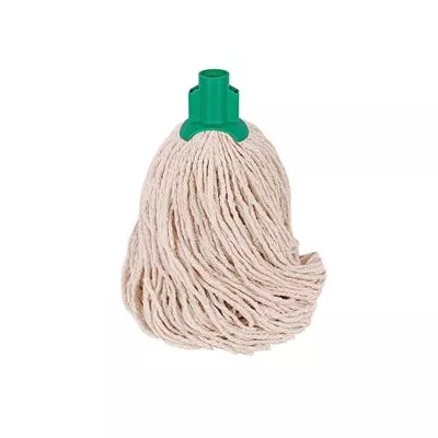 16oz SOCKET MOP YARN GREEN (FITS  ABBEY HYGIENE HANDLE)