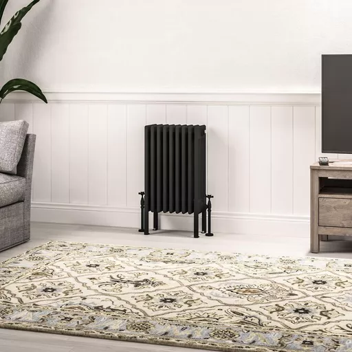 Imperia 6 Column Radiator 600 x 425mm Matt Black