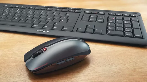 CHERRY Stream Desktop Recharge keyboard Mouse included Universal RF Wireless Black