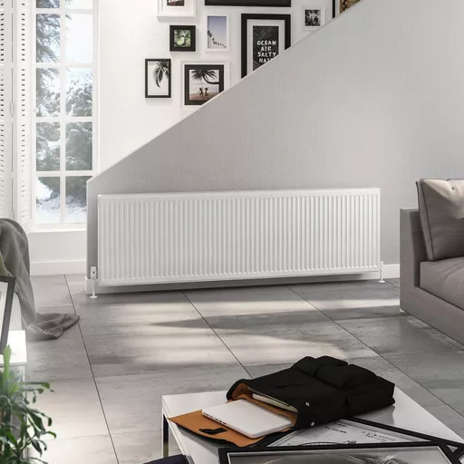 Longbridge Type 22 Compact Panel Radiator 600 x 2000 Gloss White