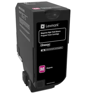 Lexmark 74C2HM0 Toner-kit magenta return program, 12K pages ISO/IEC 19798 for Lexmark CS 725