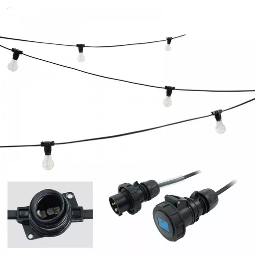 elumen8 25m ES Heavy Duty Rubber Festoon 1m Spacing