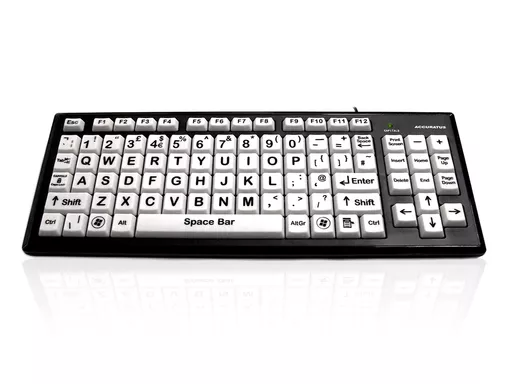 Accuratus Monster 2 keyboard Office USB QWERTY UK International Black, White