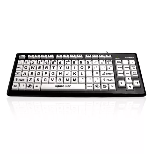 Accuratus Monster 2 keyboard Office USB QWERTY UK International Black, White