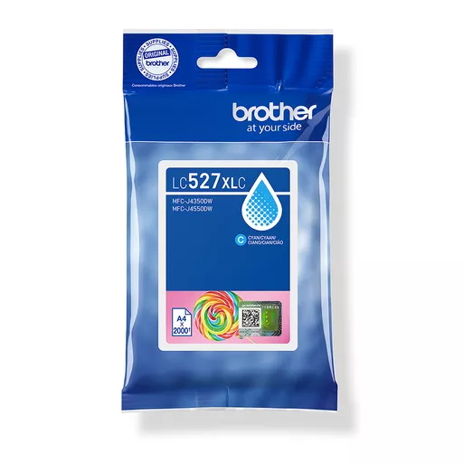 Brother LC-527XLC Ink cartridge cyan high-capacity, 2K pages ISO/IEC 19752 for Brother MFC-J 4350