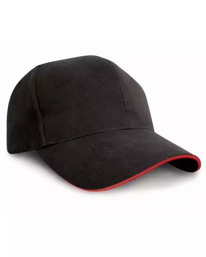 Pro-Style Heavy Brushed Cotton Cap with Sandwich Peak
